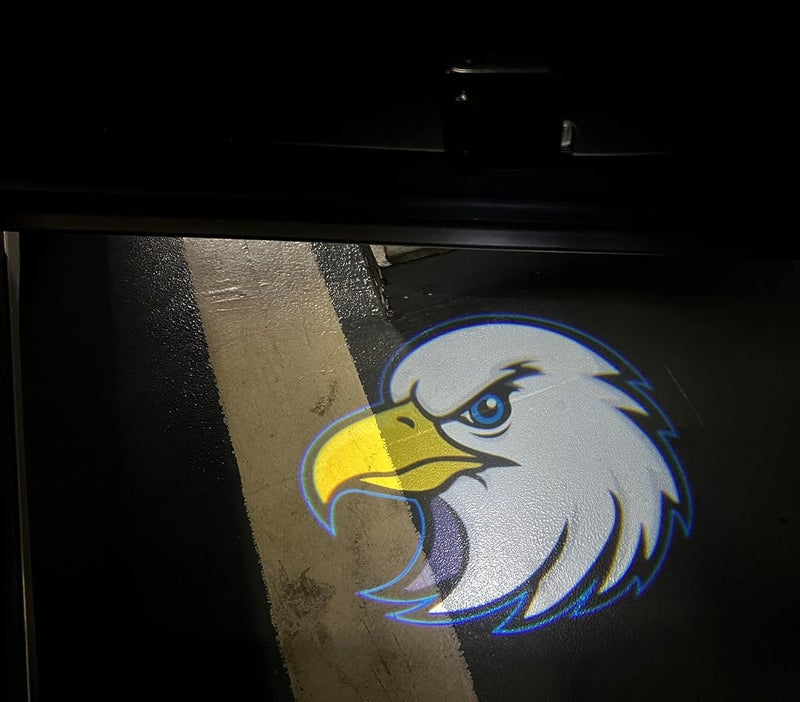 NewL 2 Pcs Led Car Door Welcome Light for Eagle Head Logo Symbol Projector Lights Ghost Shadow Light - Image 5